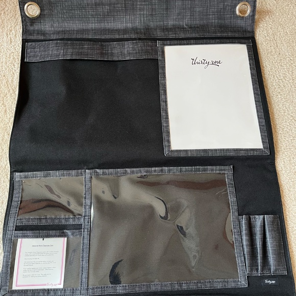 Thirty-One Hang Up Home Organizer, Wall Organizer, in black, RETIRED - Picture 5 of 6